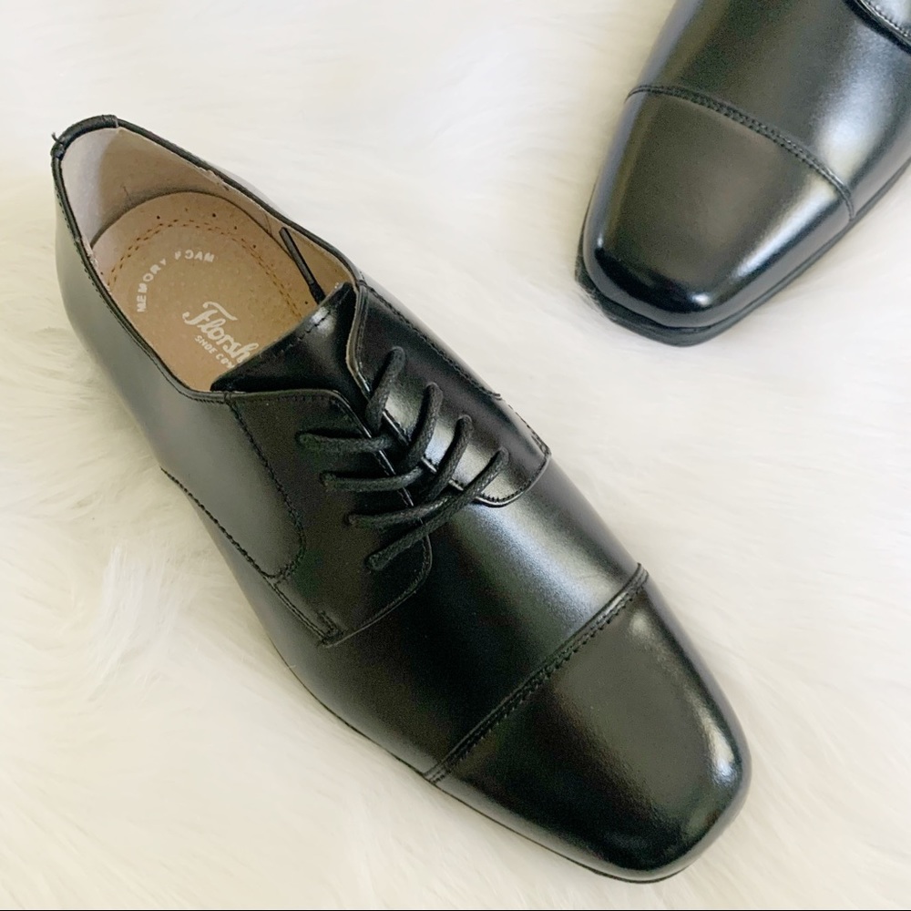 NEW Florsheim Reveal Cap Toe Derby Black Leather 7